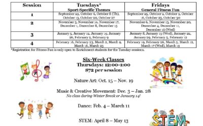 TCDS Extracurricular Classes 2026-27!